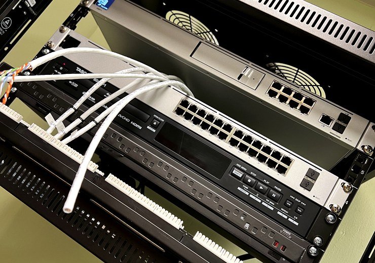 Managed IT equipment rack and network support by Nathan L. Bell Developments