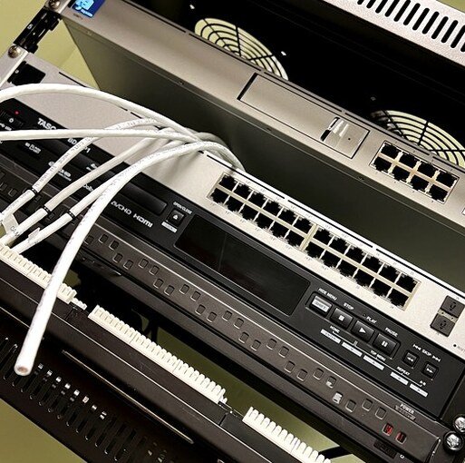 Structured network cabling and rack by Nathan L. Bell Developments