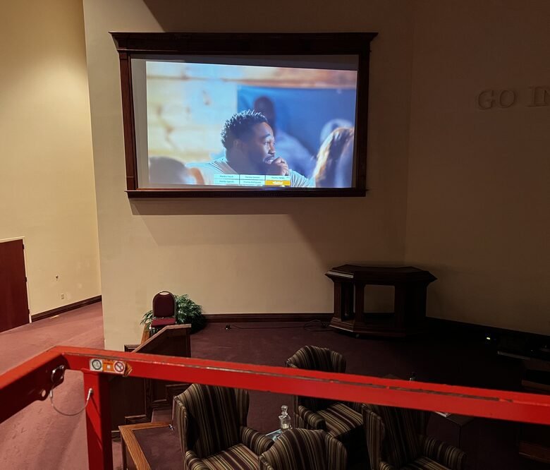 Sanctuary projection and AV system by Nathan L. Bell Developments